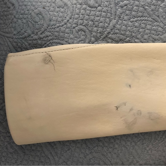 Cole Haan Cream Real Leather Jacket - Picture 5 of 5